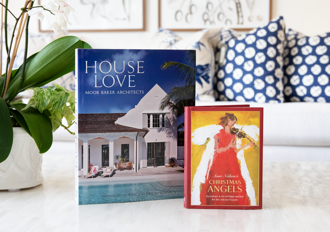 House Love book next to Christmas Angels book