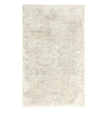The Graciozza Egoist Cloud Bath Rug Collection features a rectangular, light beige shaggy area rug with a soft, textured surface, shown against a white background. This plush bath rug is also washable for easy care.