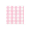 Gingham Cocktail Napkin Collection - Pink
