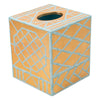 Bamboo Screen Robin's Egg Bath Collection - Tissue Box Cover