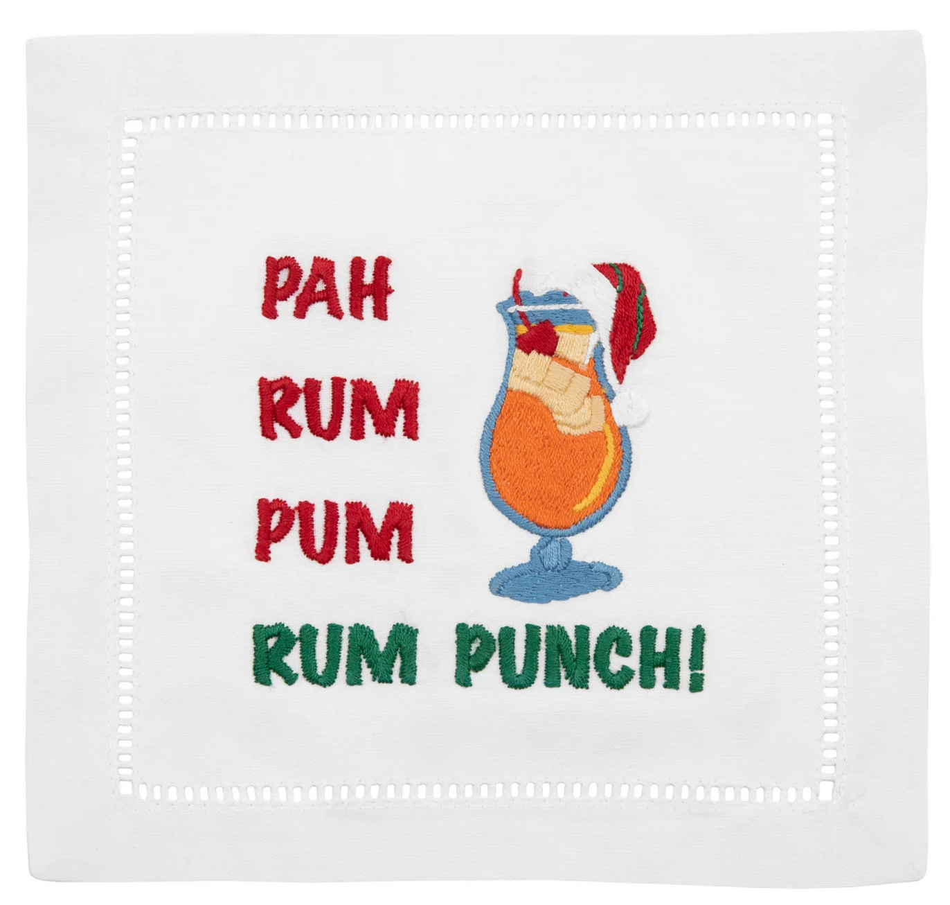 August Morgan Cocktail Napkins Pah Rum Punch, Set of 4