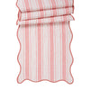 Cabana Stripe Tabletop Collection - Coral Pink