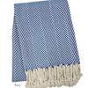 Nantucket Herringbone Throw Collection - Navy
