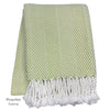 Nantucket Herringbone Throw Collection - Pistachio Green