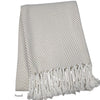 Nantucket Herringbone Throw Collection - Sand