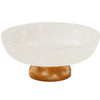 Benno Large Fruit Bowl Collection - White/Amber