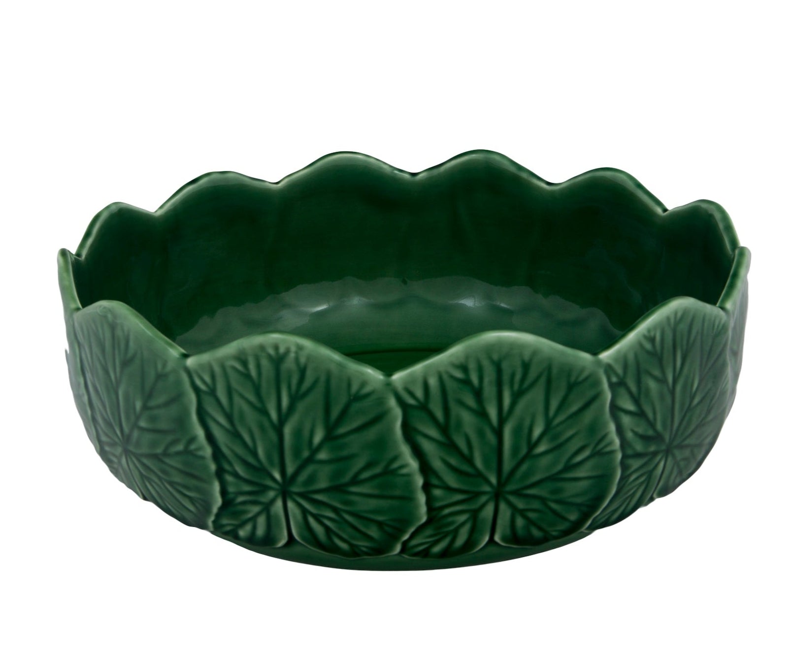 Add a fresh, nature-inspired touch to your table with Hive's Geranium Leaf Serveware Collection—this green bowl with leaf motifs brings style and charm to your serveware.