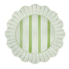 Cabana Stripe Melamine Dinnerware Collection - Seagrass Green