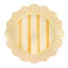 Cabana Stripe Melamine Dinnerware Collection - Sunshine Yellow