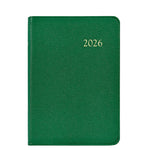Photographed against a white background, the Graphic Image 2026 Daily Journal Planner Collection features a green hardcover with "2026" embossed in gold on the front.