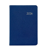 A blue leather-bound 2026 Daily Journal Planner from Graphic Image, featuring "2026" embossed in gold on the cover, shown against a white background.