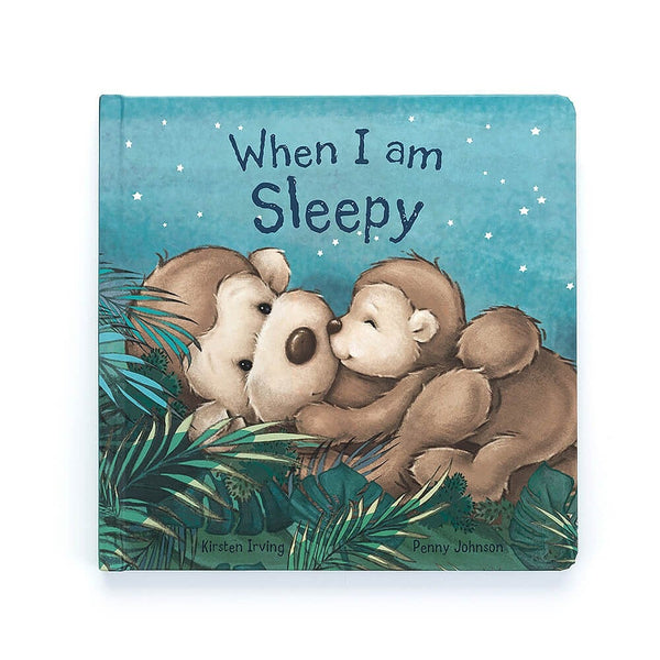 When I Am Sleepy Book online from Jellycat, featuring a charming picture of a rhino in the jungle.