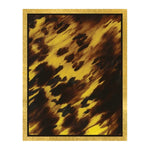 Caspari Tortoise Bridge Tallies feature a rectangular design with a golden border and a central tortoiseshell-inspired pattern, perfect for progressive bridge or other card games.
