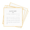 2027 Desk Calendar - Black Refill