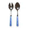 Wave Salad Server Set - Periwinkle & Pale Blue