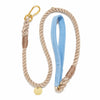 Waxed Cotton Canvas Leash Collection - Light Blue