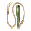 Waxed Cotton Canvas Leash Collection - Olive
