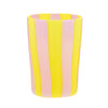 Murano Dolcevita Stripe Tumbler Collection - Yellow/Pink