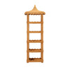 Georgina Rattan Bookcase - Toast