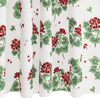 Geranium Shower Curtain Collection - Scarlet Red