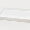 Acrylic Tray with Bubble Handles Collection - White