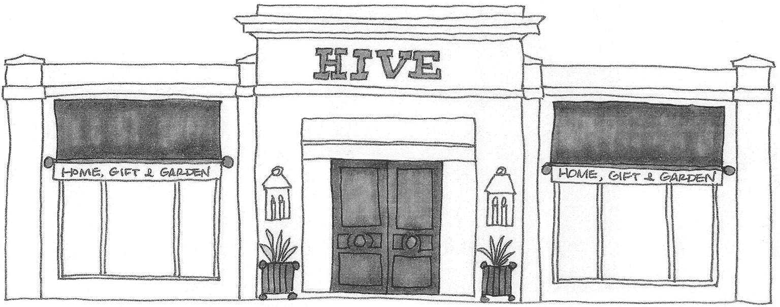 Drawing of the exterior of Hive Home