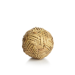 The Zodax Rattan Fill Ball Collection features intricately woven decorative balls on a white background, adding an organic touch—ideal for natural home decor and stylish arrangements.