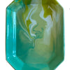 Geode Tray Collection - Green and Aqua, 11.5” L x 8.75” W
