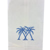 Coastal Linen Hand Towel Collection - White/Azure