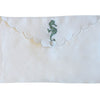 Linen Envelope Pouch Collection - White/Sage