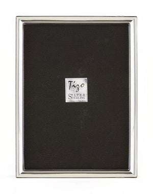 The Sterling Narrow Beveled Frame Collection by Tizo Design features timeless elegance with tarnish resistance, perfect for showcasing your cherished memories in style.