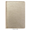 7" Leather Notebook - White Gold