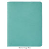 9" Leather Notebook - Robin's Egg Blue