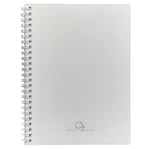 The Graphic Image Spiral Notebook Refill, 9” is a white Wire-O-bound notebook with a plain cover, featuring a small brand logo at the bottom center and premium quality paper inside.