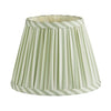 Empire and Scalloped Lampshades - Sage Stripe Round