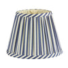 Empire and Scalloped Lampshades - Navy Stripe Round