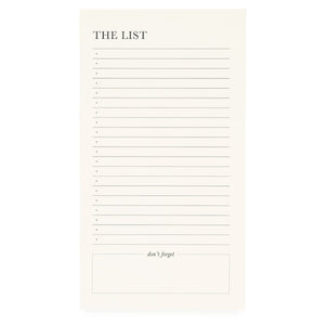 Stay organized with the Cream List Pad from Sugar Paper, featuring lined sections, bullet points, and a “don't forget” box at the bottom—perfect for stylish daily lists.