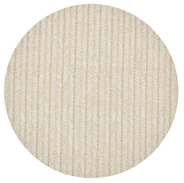 A Kim Seybert Herringbone Placemat with a herringbone pattern in a neutral color palette, perfect for spring dining.