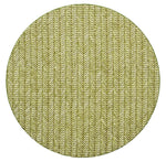 The Kim Seybert Chevron Moss Placemat features a moss-green and cream chevron pattern with textured stitching on a white background.
