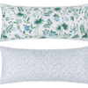Reversible Lumbar Pillow Collection - Palmyra Emerald/Celine Blue