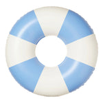 The Sunnylife Poolside Tube Float Blue features alternating light blue and white segments, capturing the Australian summer vibe found on iconic Sydney beaches. Perfect for relaxing in style by the pool or at the beach.