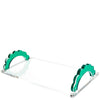 Scallop Handle Photo Tray Collection - Emerald