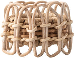 The Juliska Provence Napkin Ring is a small, round, hand-woven rattan accent with an open, decorative looped design—perfect for stylish table settings.