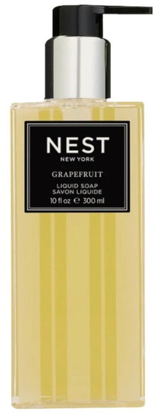 NEST Grapefruit Liquid Soap by Nest is a rejuvenating liquid soap infused with natural plant extracts for a refreshing fragrance.
