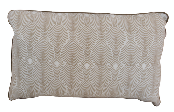 Deco Stripe Mushroom Lumbar Pillow