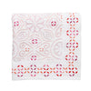 Malta Tablecloth Collection - White, Pink & Orange, 126"L x 58"W