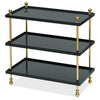 Tiered Drinks Table - Black 20" W x 11" D x 20" H