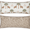 Reversible Lumbar Pillow Collection - Tiger Palm/Regine Coconut