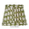 Zafferano x Fermoie Poldina Lampshade Collection - Green Wicker