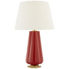 Penelope Table Lamp Collection - Berry Red with Linen Shade